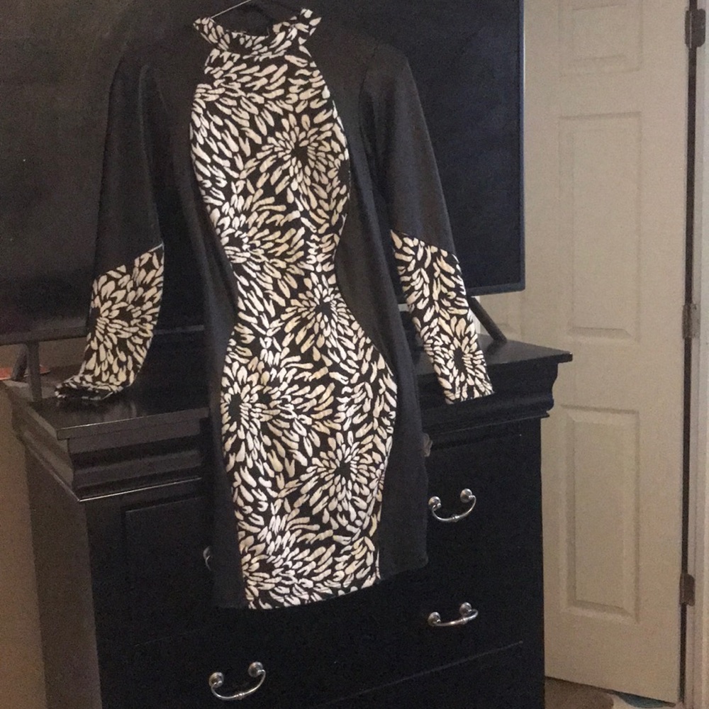 Black and white dress